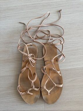 Madewell Boardwalk Lace-Up Sandals